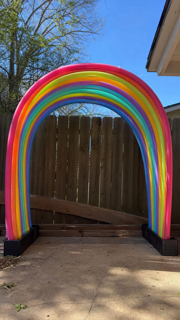 Colorful Pool Noodle Canopy