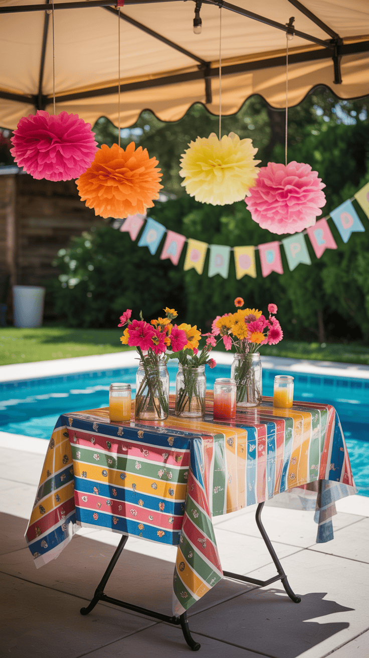 Pool Party Decorations on a Budget