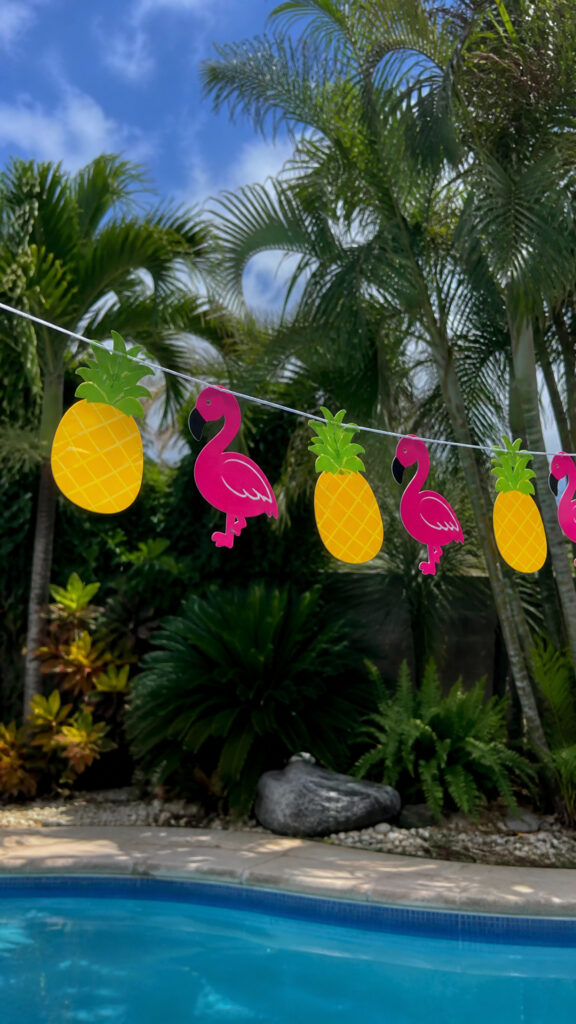 Pineapple and Flamingo String Banners