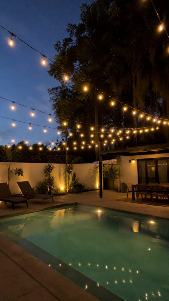 String Lights Canopy