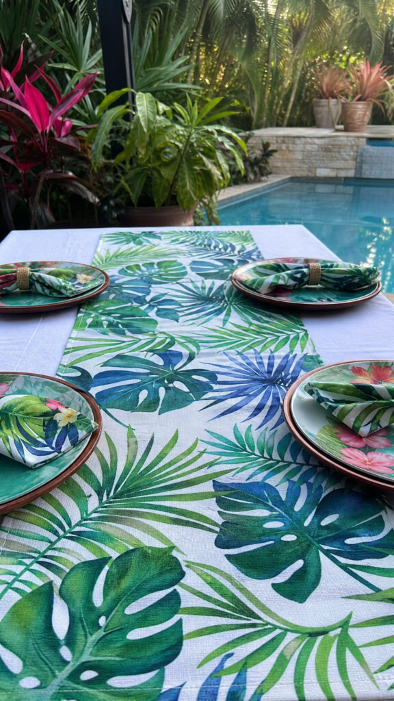 Tropical Table Runners and Linens