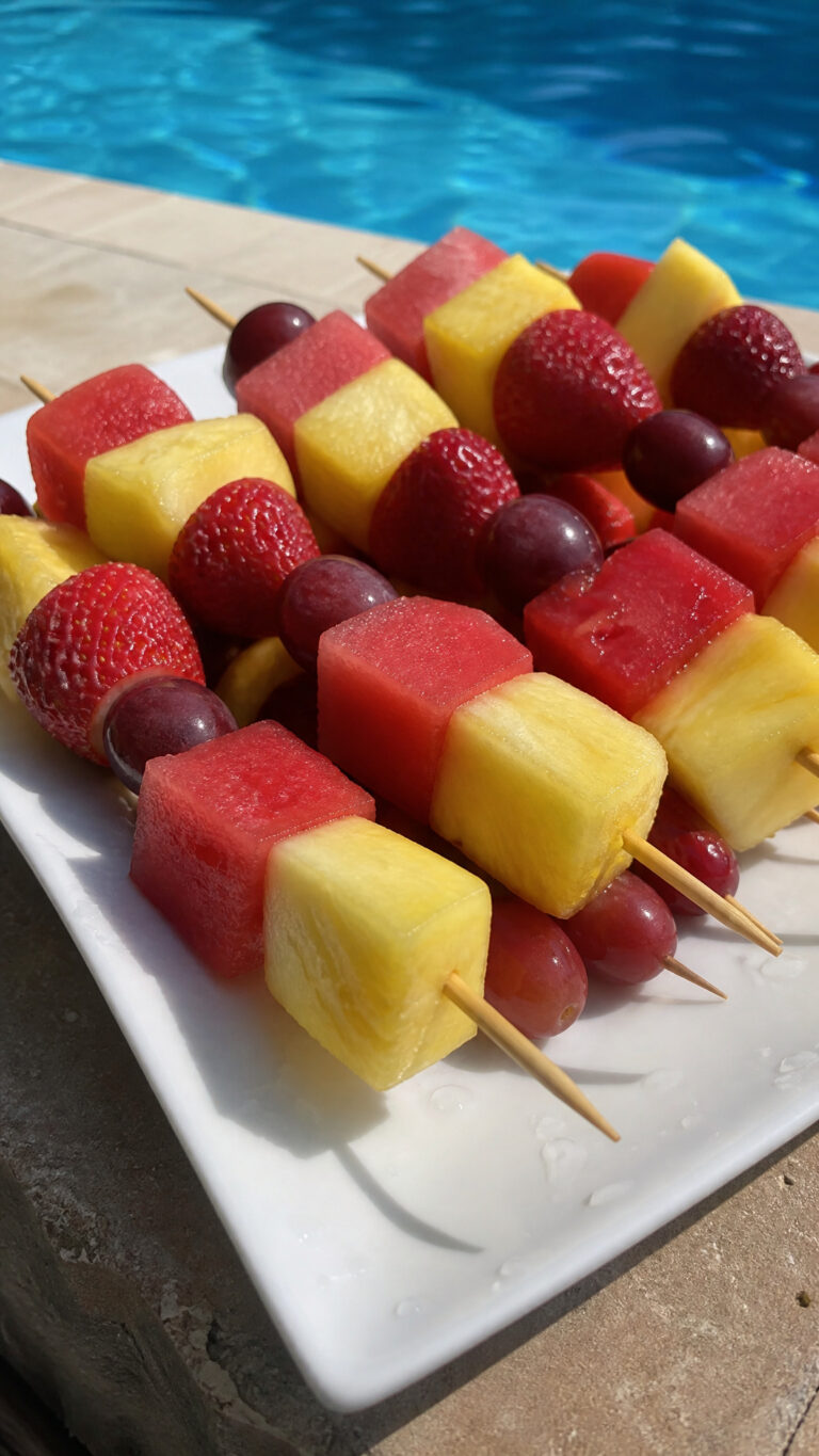 Fresh Fruit Kabobs That Stay Cool and Refreshing