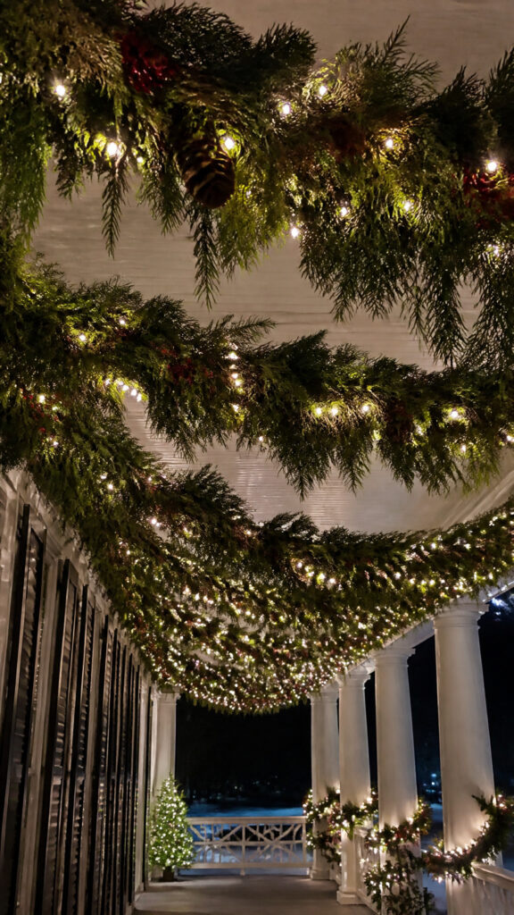 Hanging Greenery and Garlands Overhead