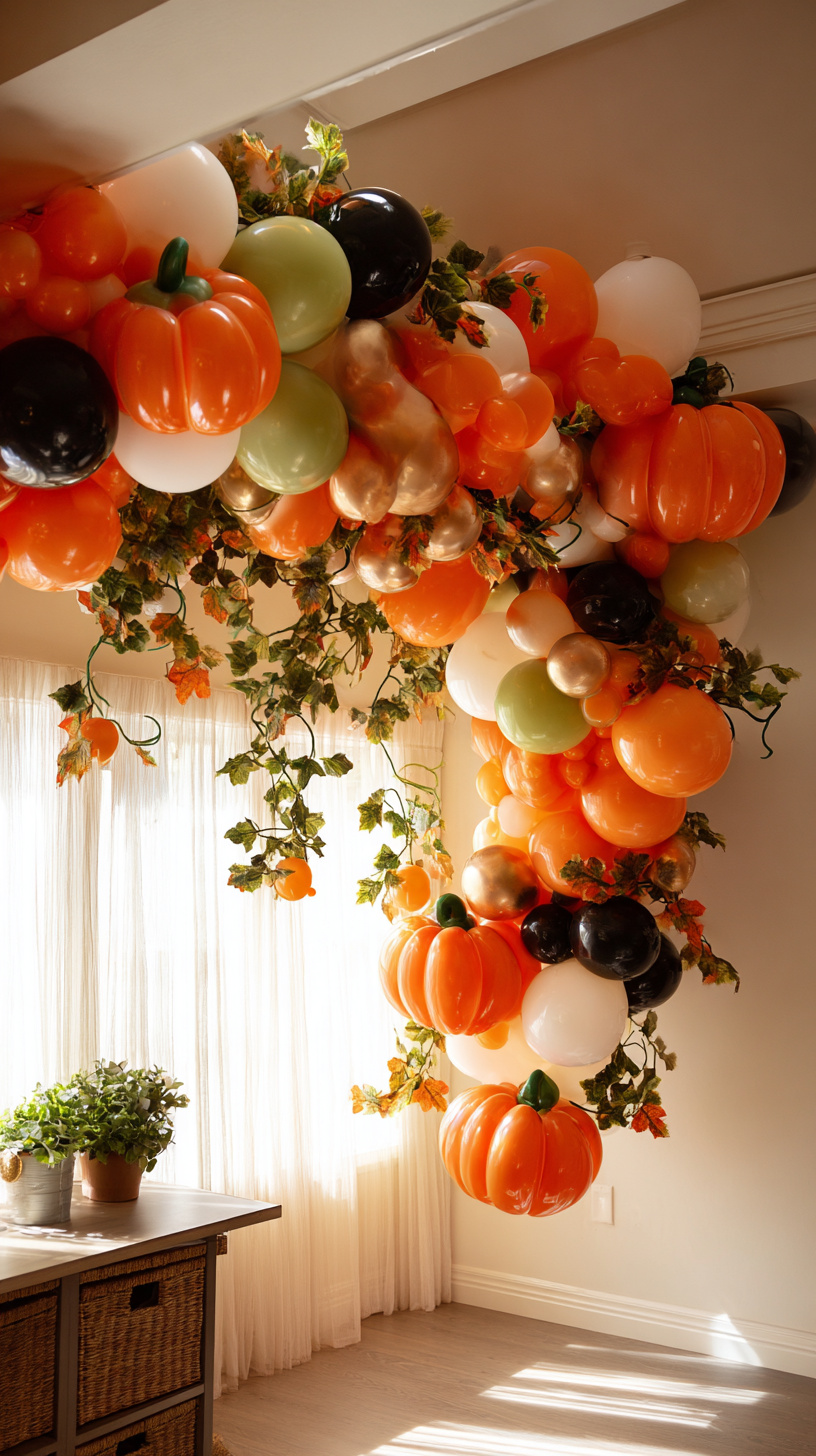 Pumpkin Balloon Garland - Image 3