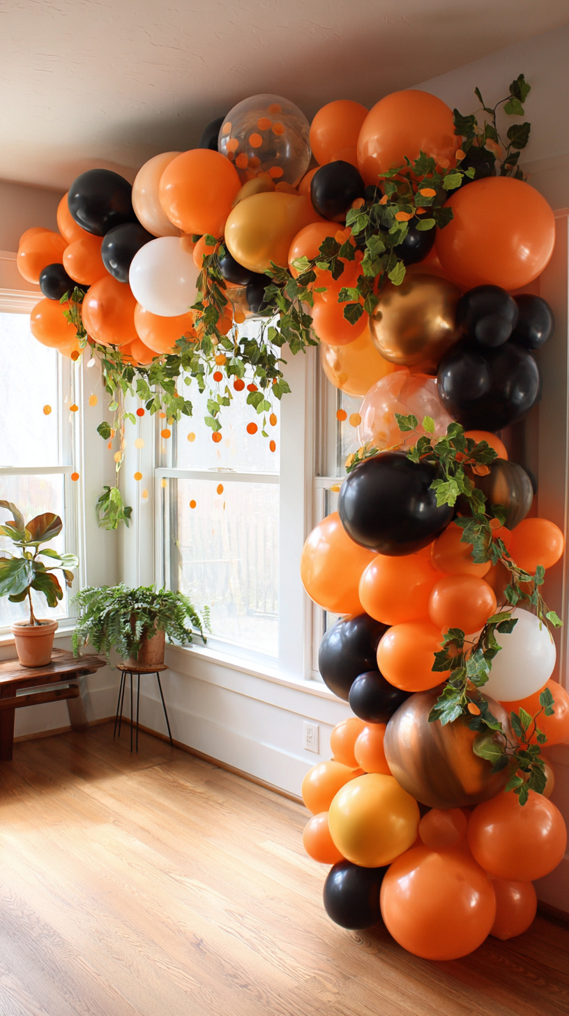Pumpkin Balloon Garland - Image 1
