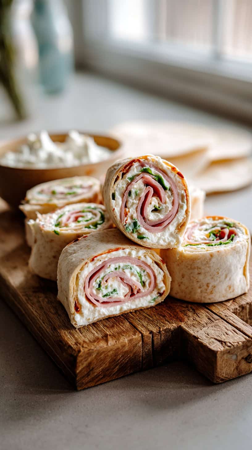 Quick Ham Cheese Pinwheels - Image 1