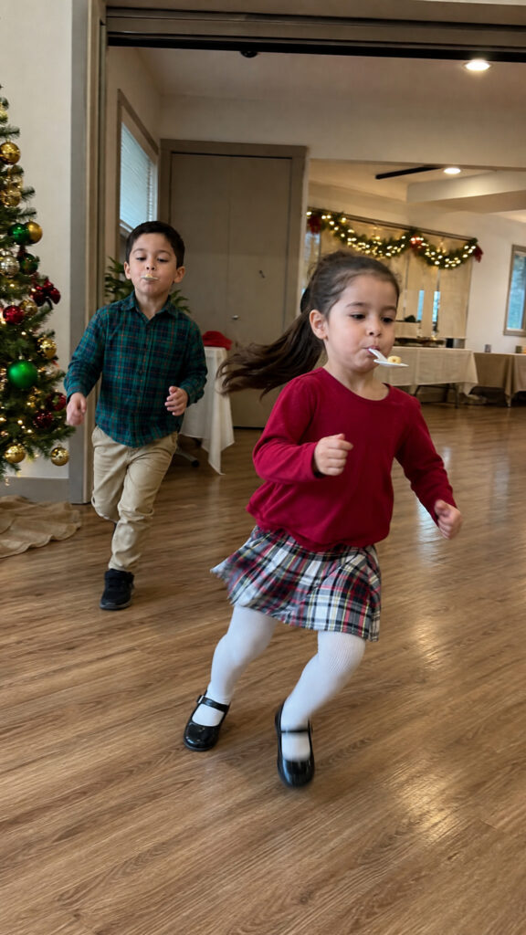 Reindeer Food Relay Race
