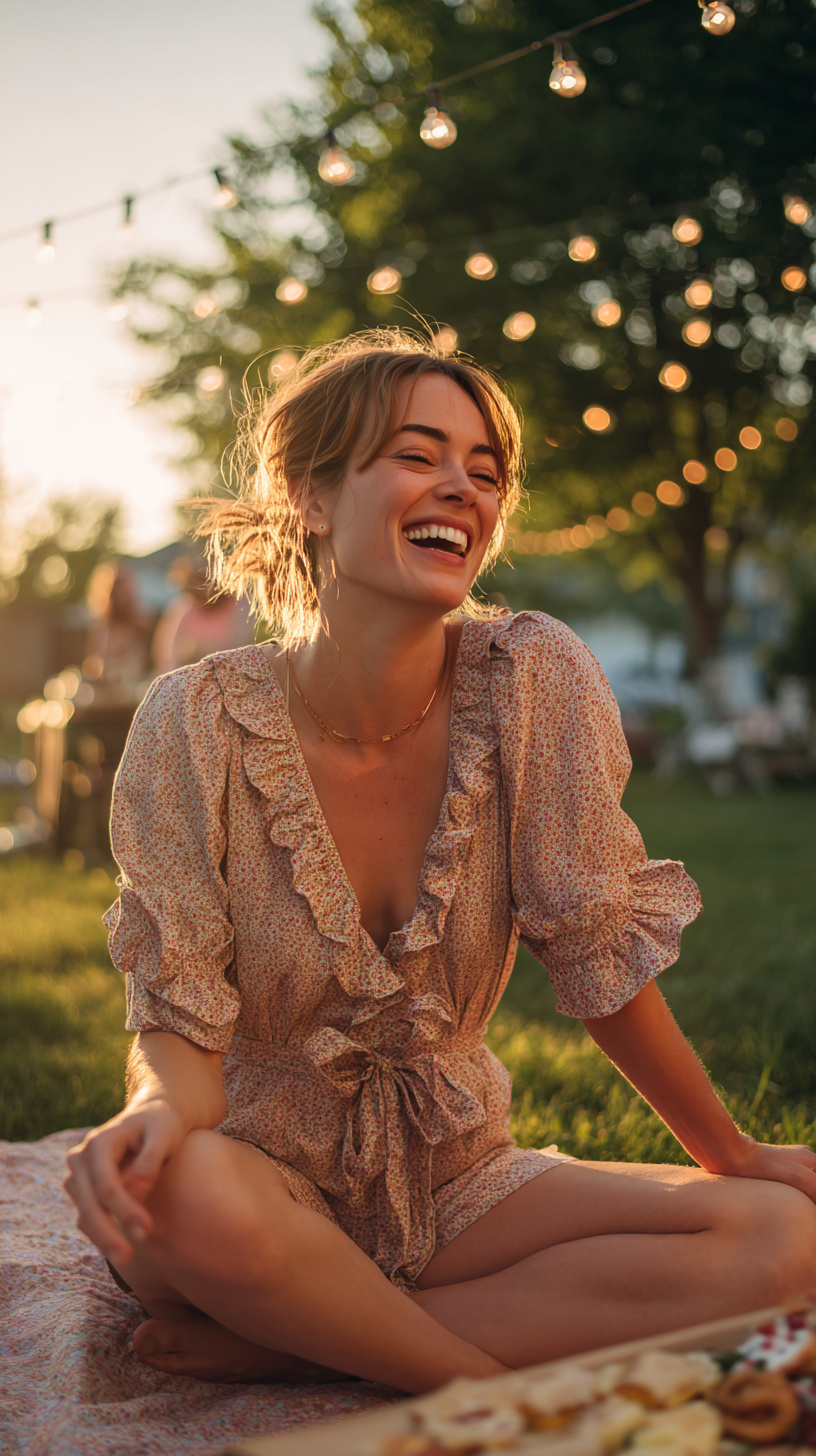 Relaxed Romper Outfit - Image 2