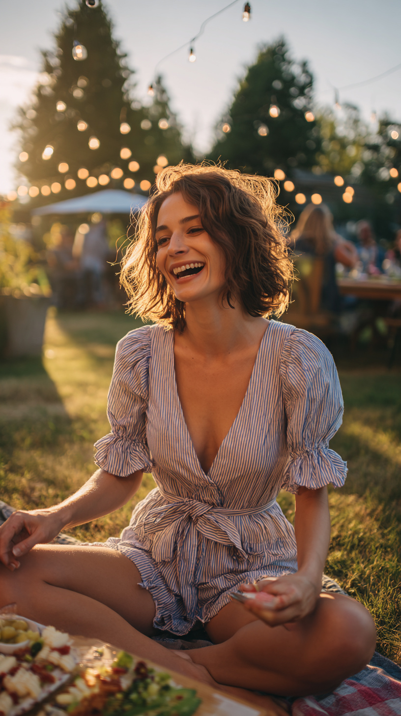 Relaxed Romper Outfit - Image 1