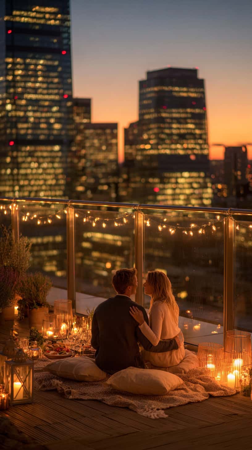 Rooftop Evening Picnic Views - Image 1