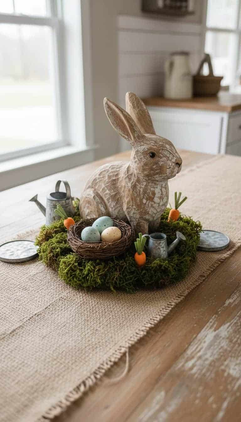 Rustic Bunny Centerpiece