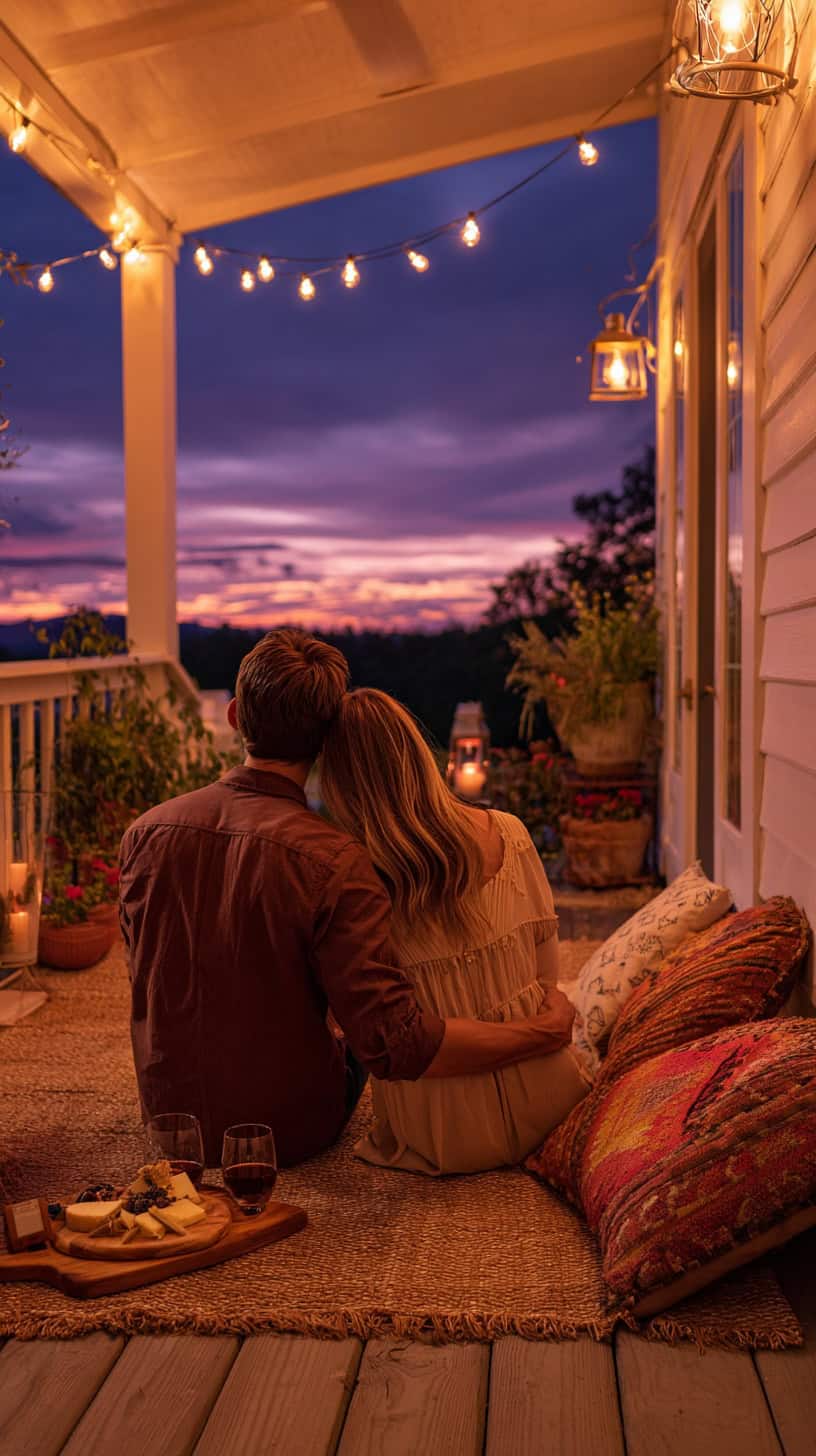 Rustic Porch Twilight Picnic - Image 1