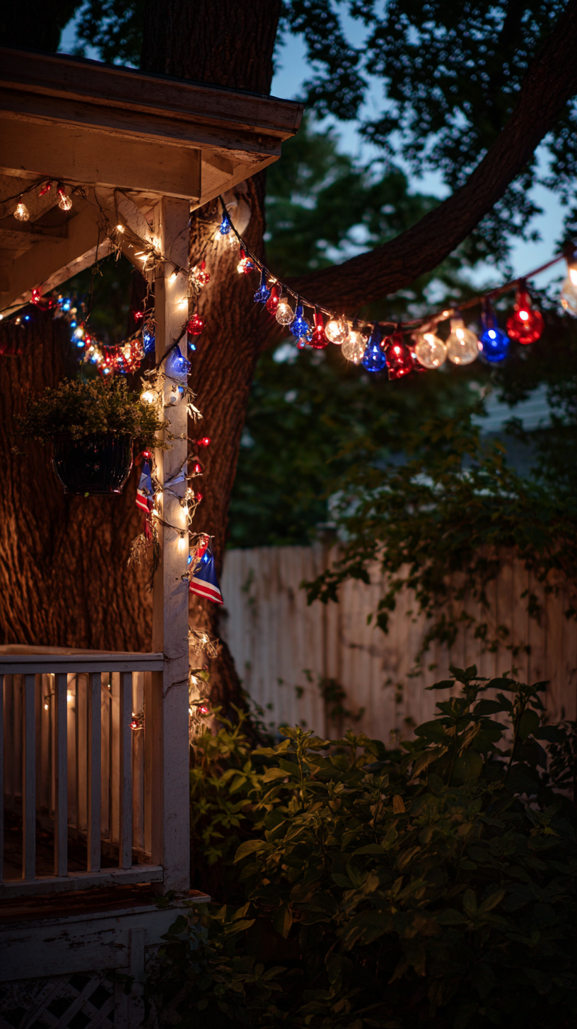 Rustic String Lights Display - Image 2