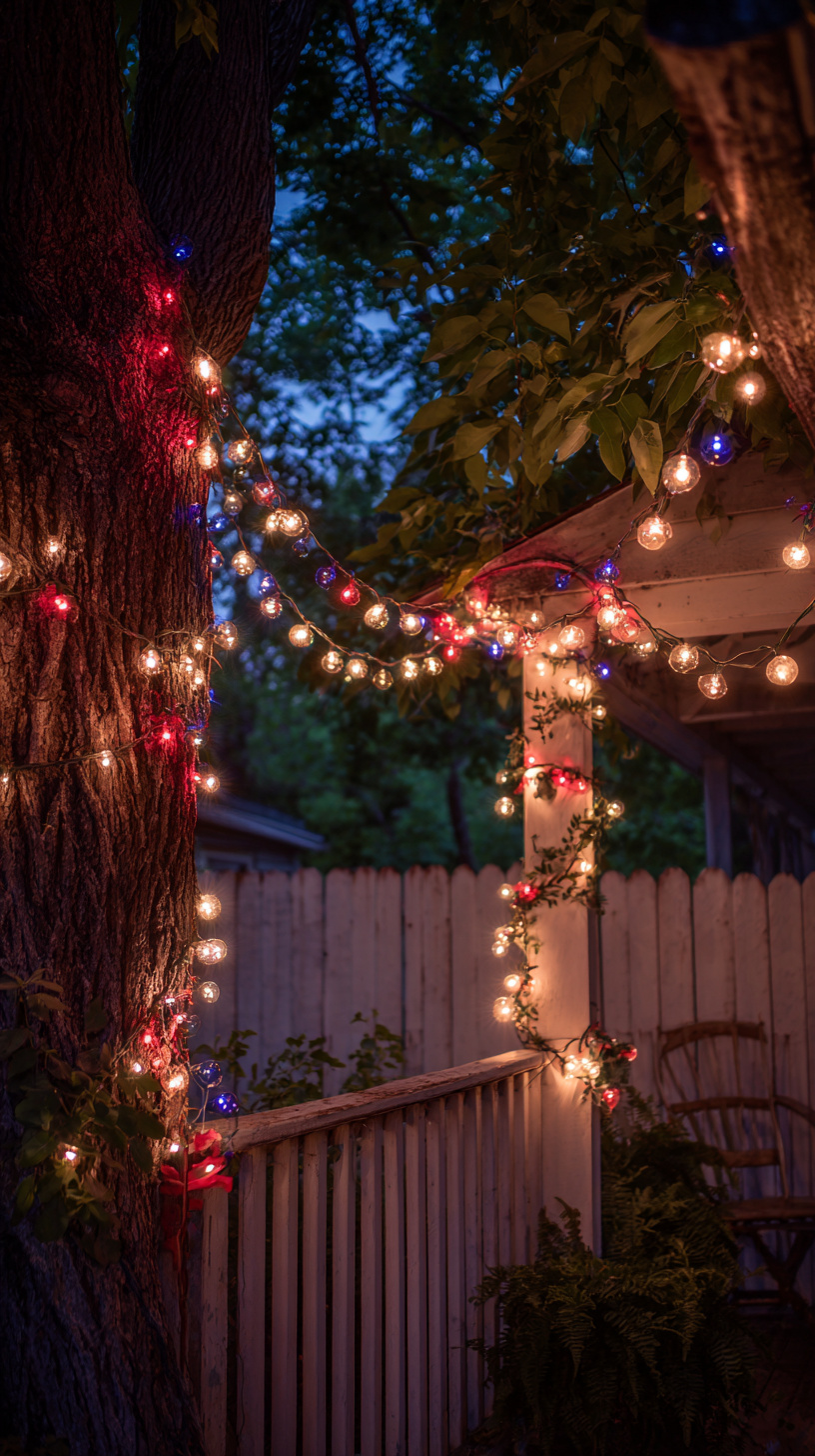 Rustic String Lights Display - Image 3