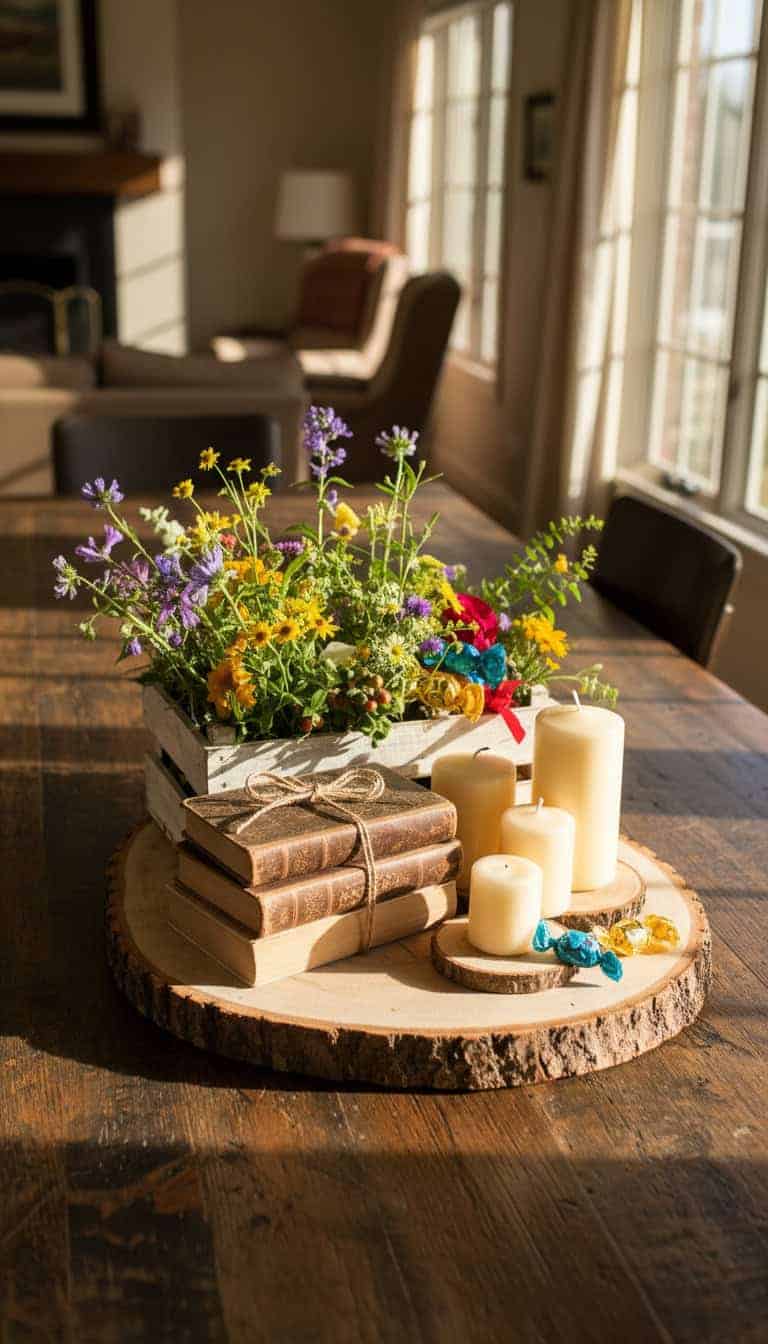 Rustic Wood Centerpieces