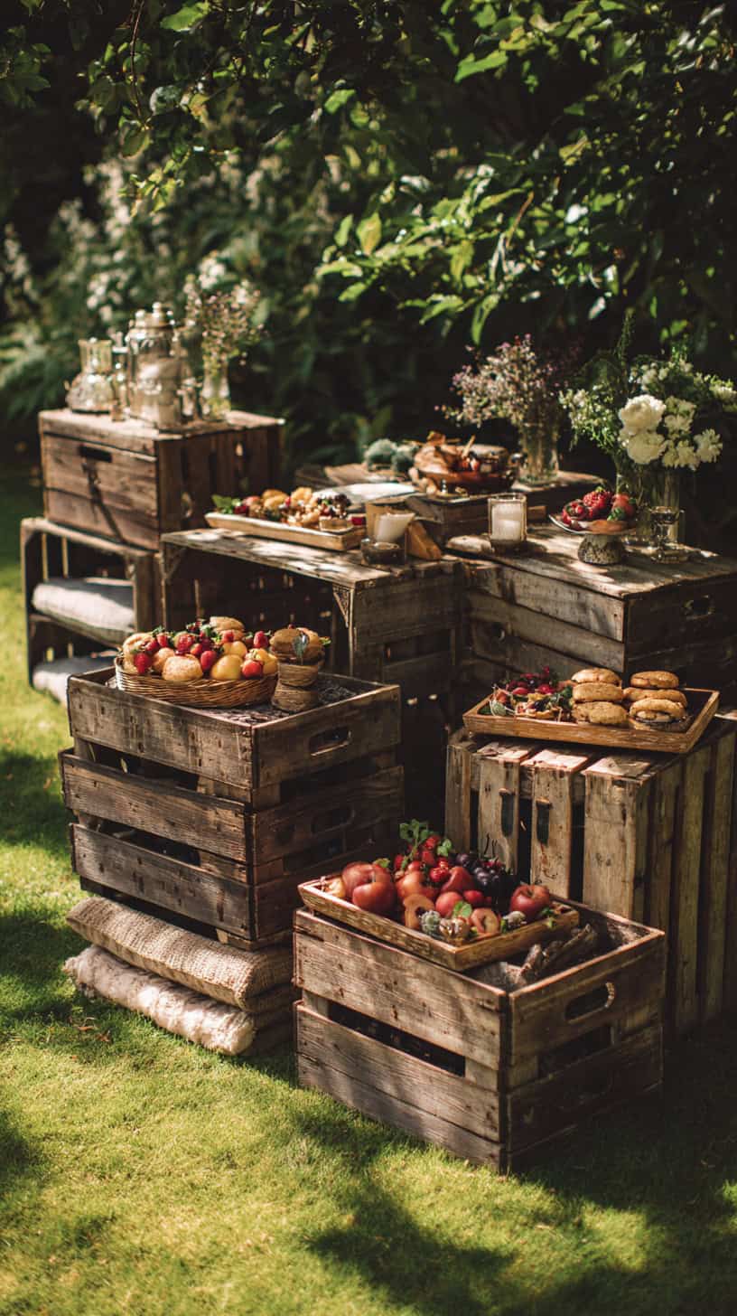 Rustic Wooden Crates - Image 2