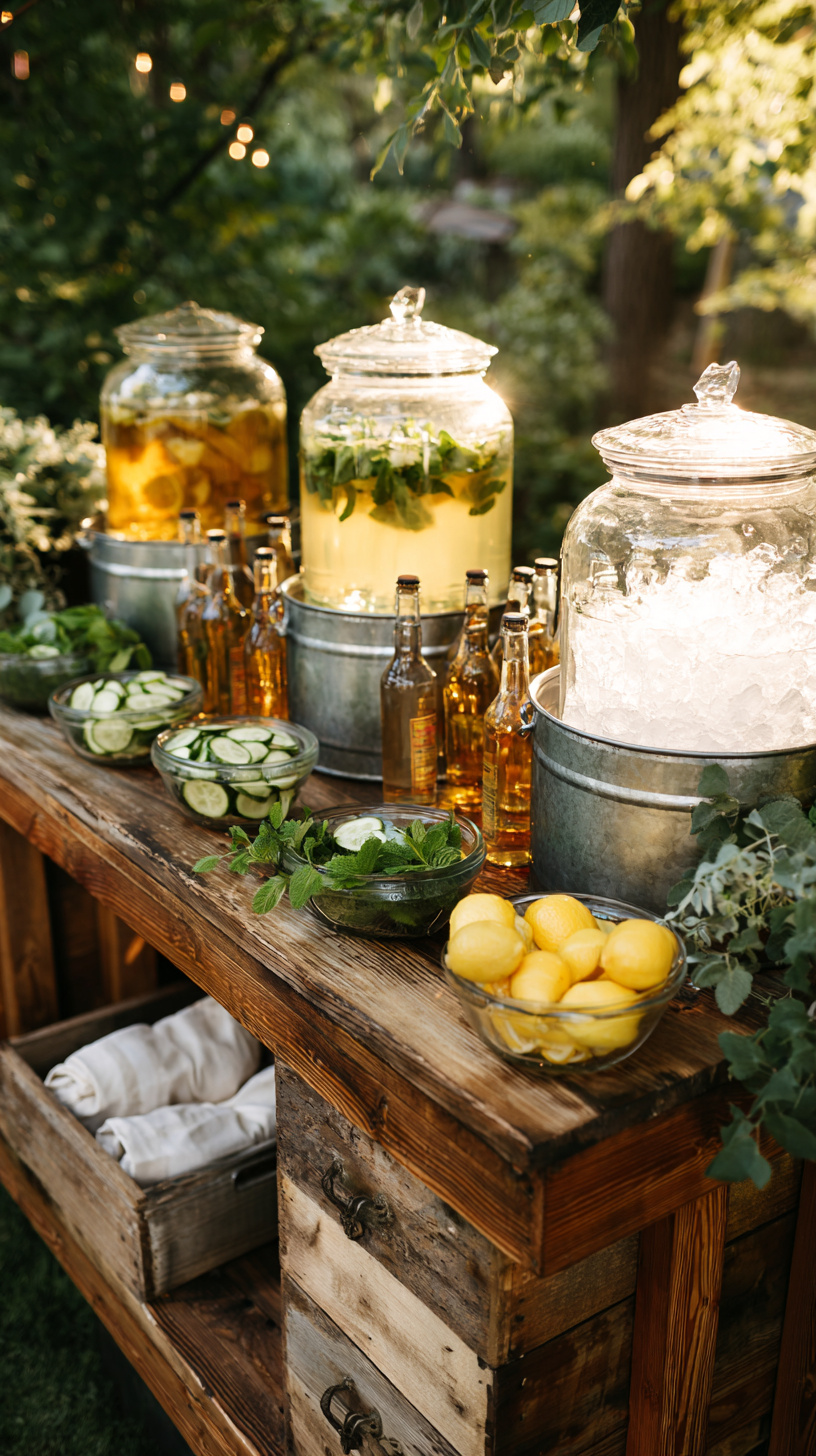 Set Up Drinks and Serving Pieces That Keep Things Moving - Image 1