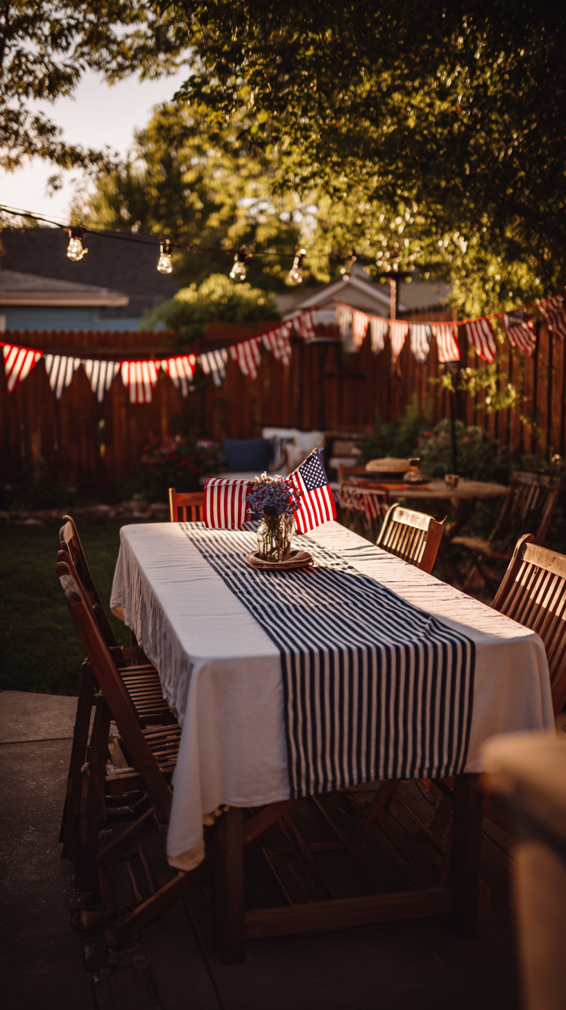 Setting the Mood with Red, White, and Blue Décor - Image 3