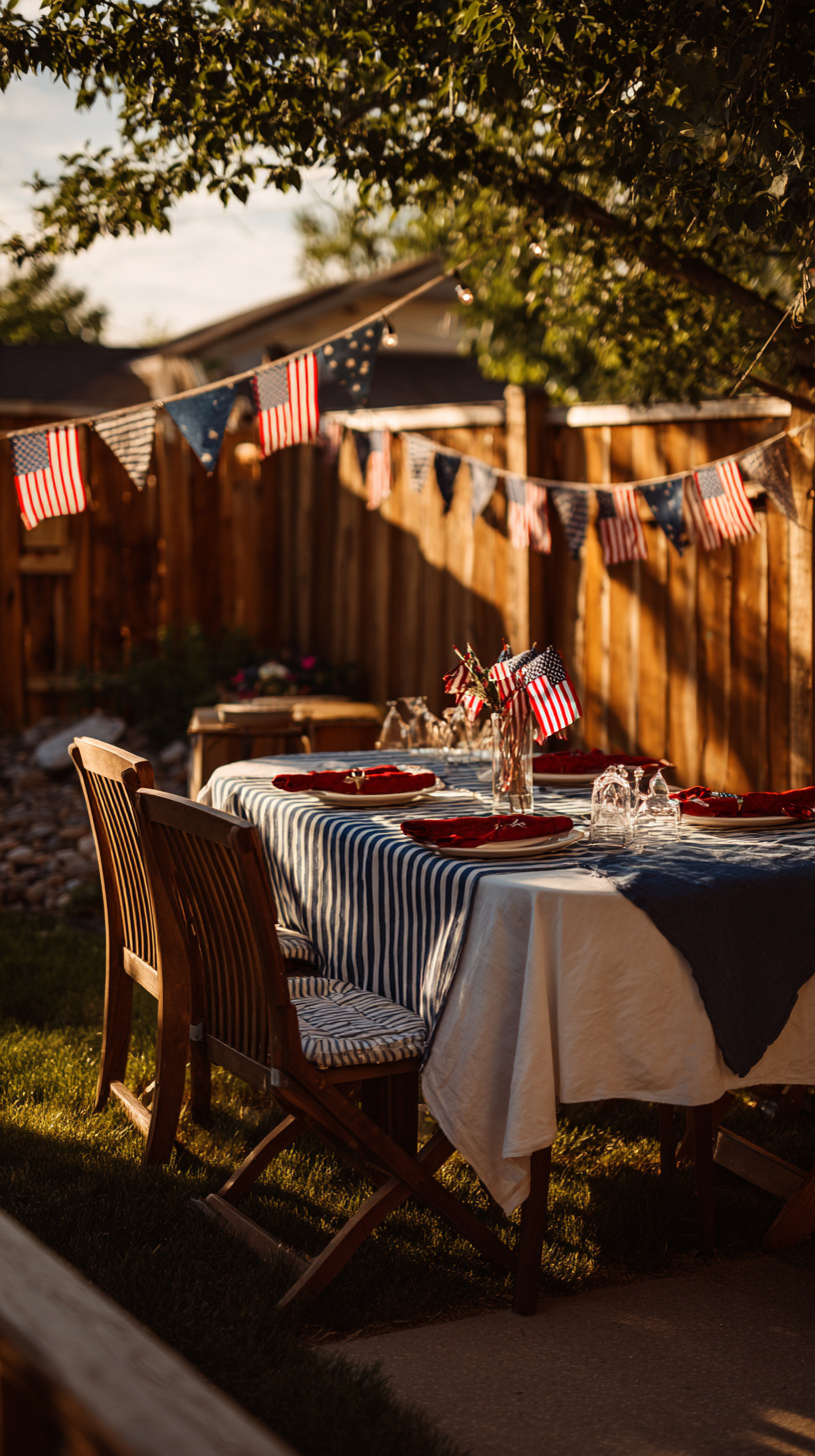 Setting the Mood with Red, White, and Blue Décor - Image 1