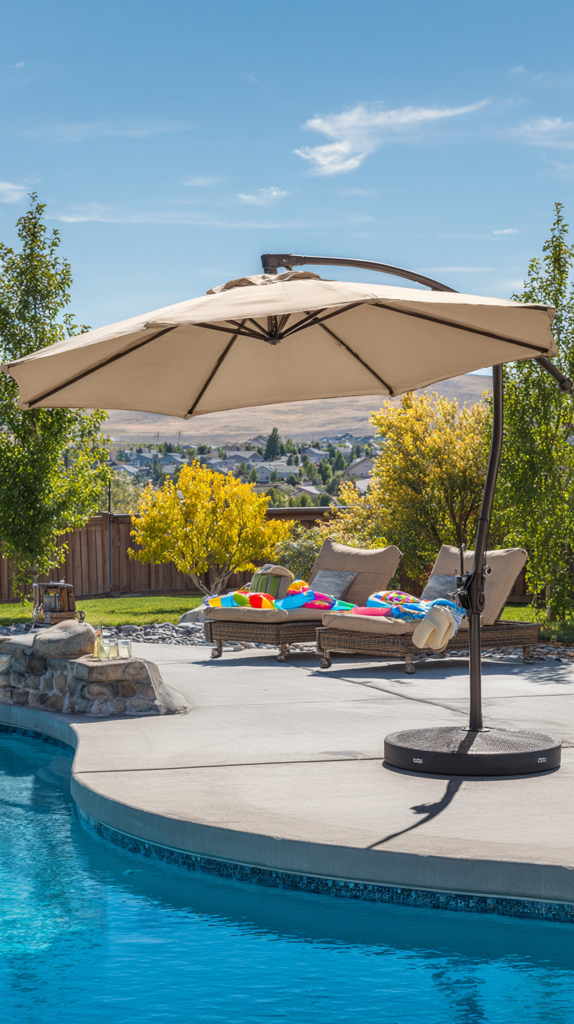 Shaded Patio Umbrella - Image 1