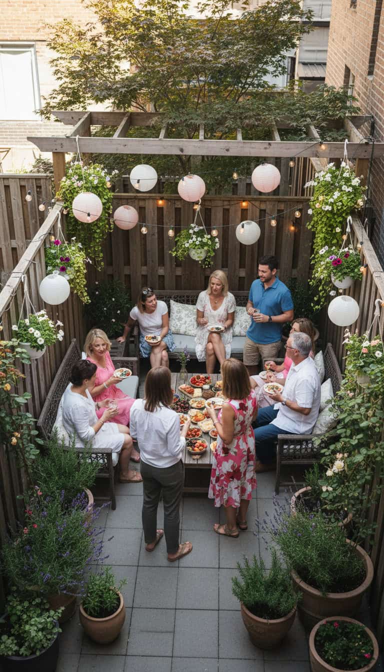 Small Garden Party Wins for Tiny Backyards