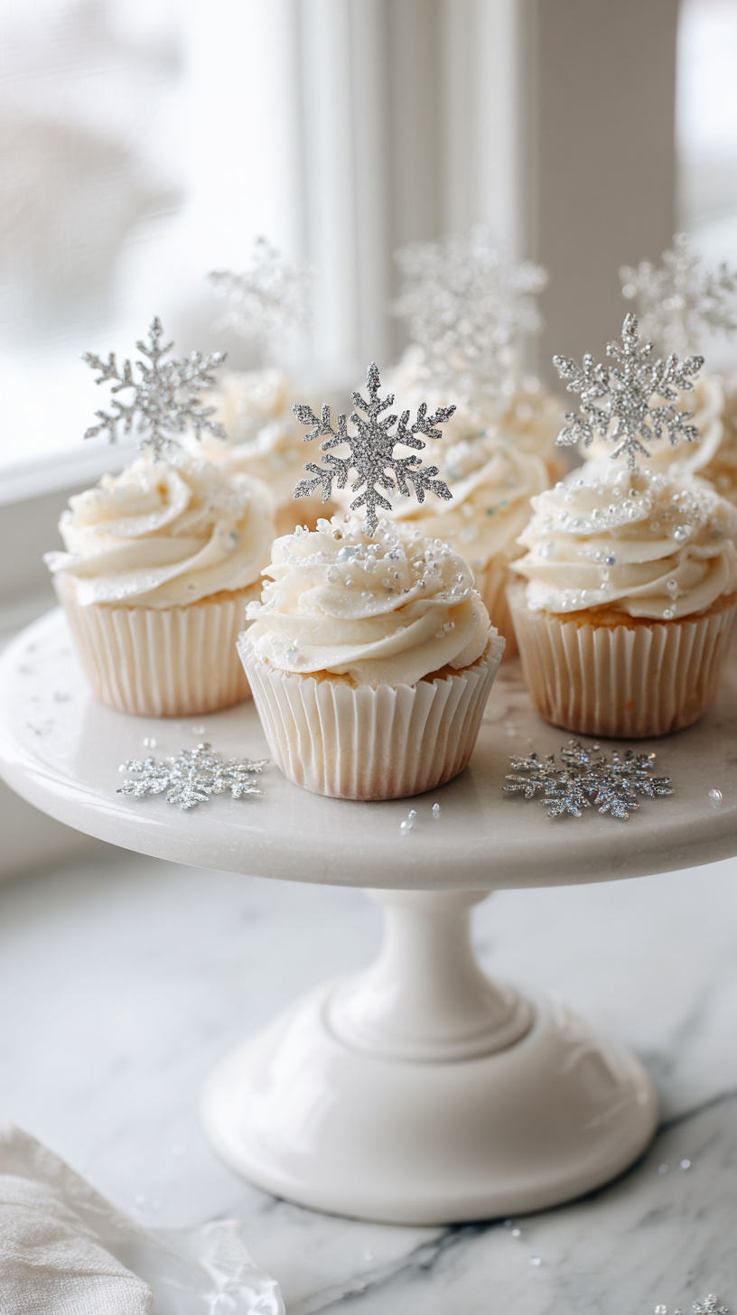 Snowflake Cupcake Toppers - Image 2