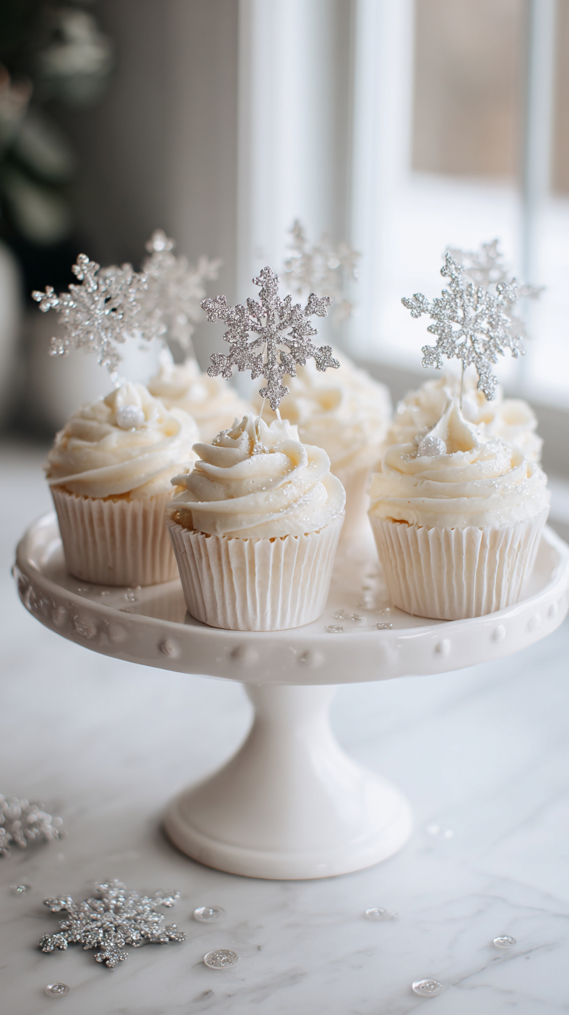 Snowflake Cupcake Toppers - Image 3