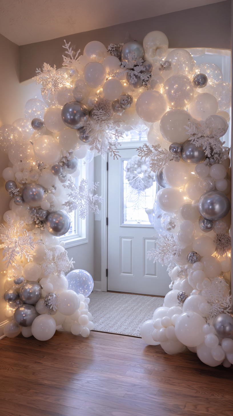 Snowy Balloon Arch - Image 2