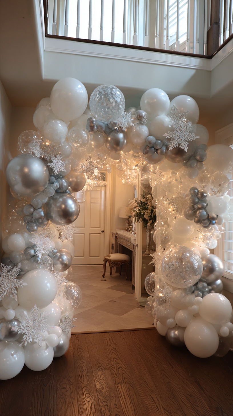 Snowy Balloon Arch - Image 4