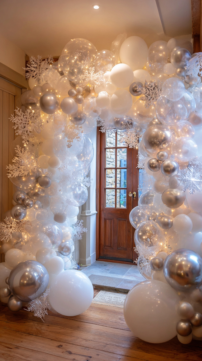 Snowy Balloon Arch - Image 1