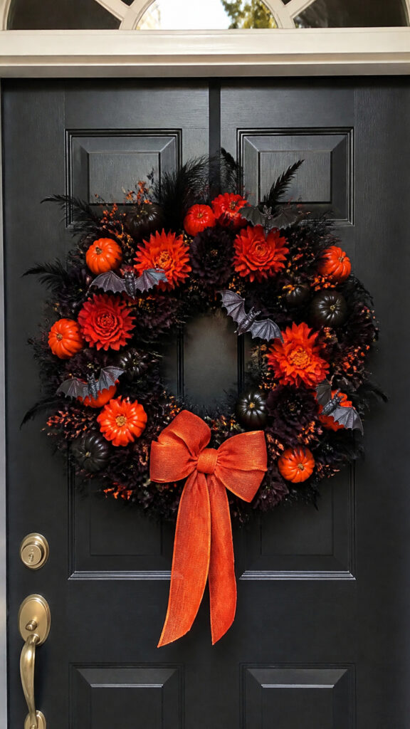 Craft a Stunning Black and Orange Wreath