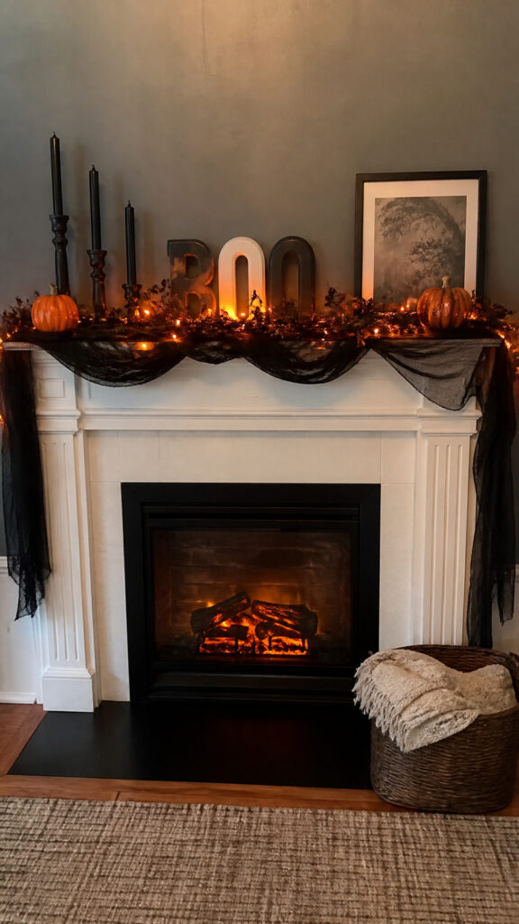 Transform Your Mantel into a Halloween Focal Point