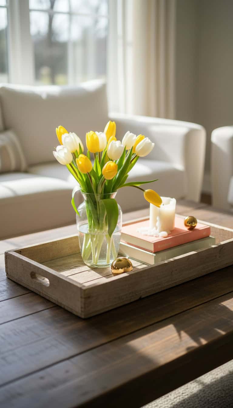 Spring Coffee Table Styling