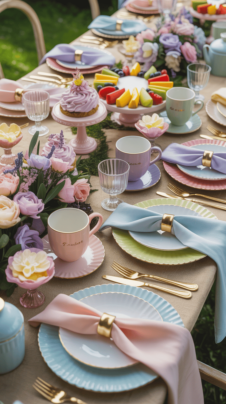 Spring Garden Party Pastel Color Scheme
