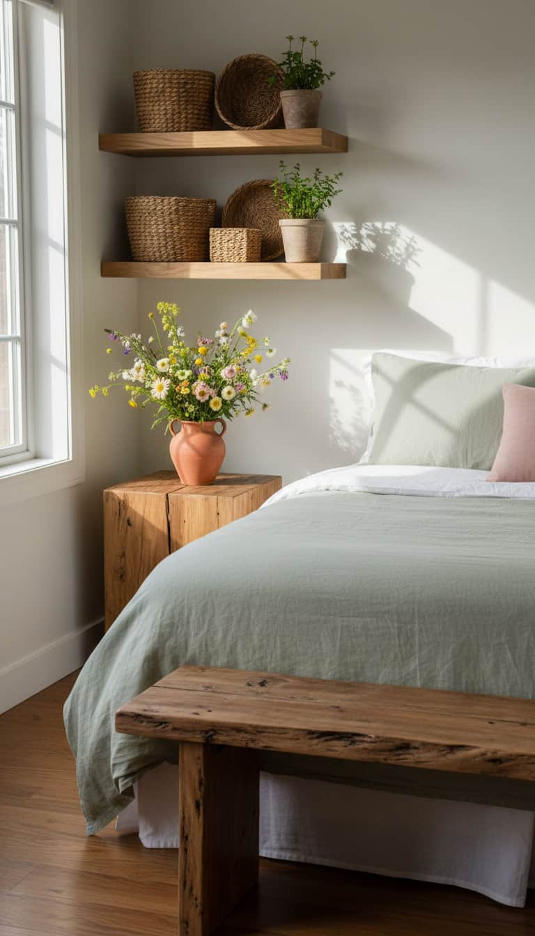 Spring Room Decor with Earthy Twists
