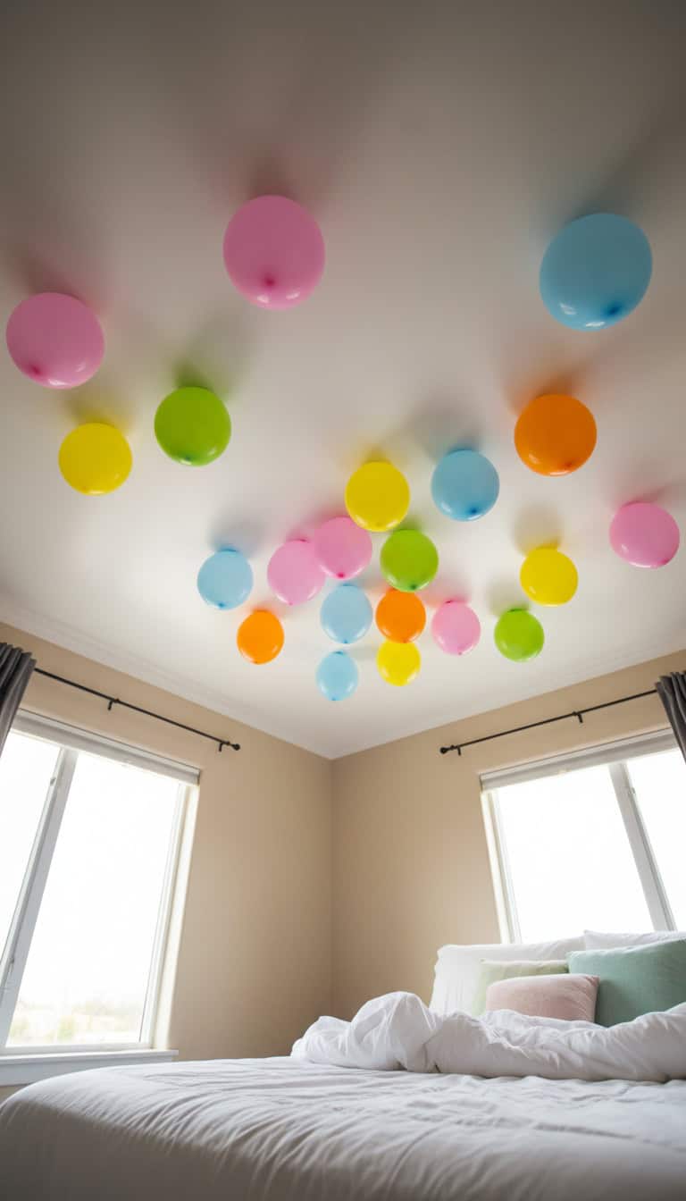 Sticky Ceiling Balloons