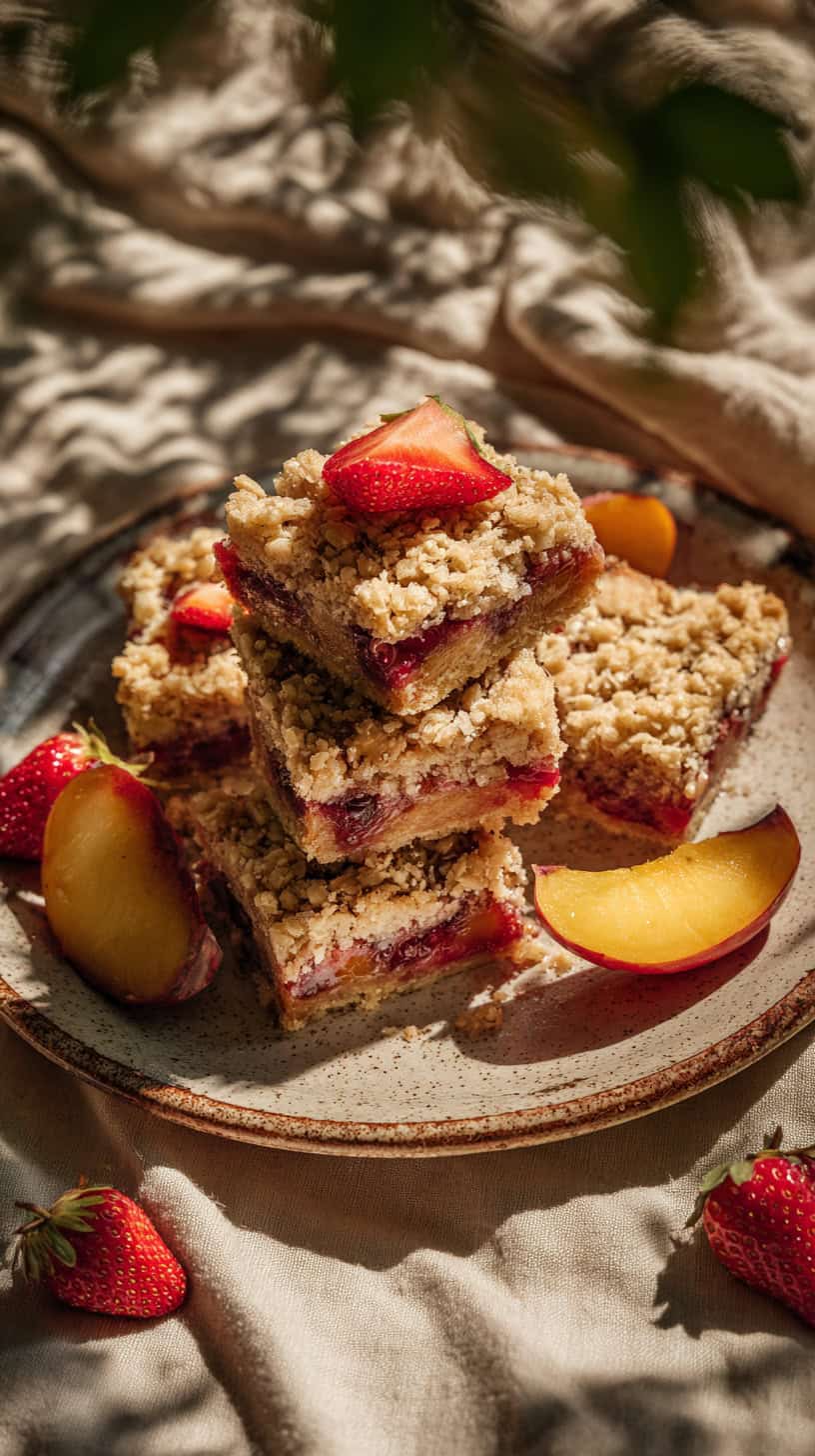 Strawberry Peach Crisp Bars - Image 2