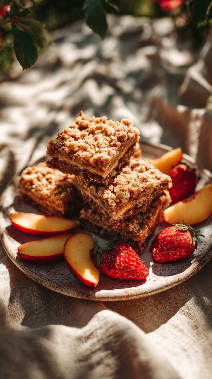 Strawberry Peach Crisp Bars - Image 1