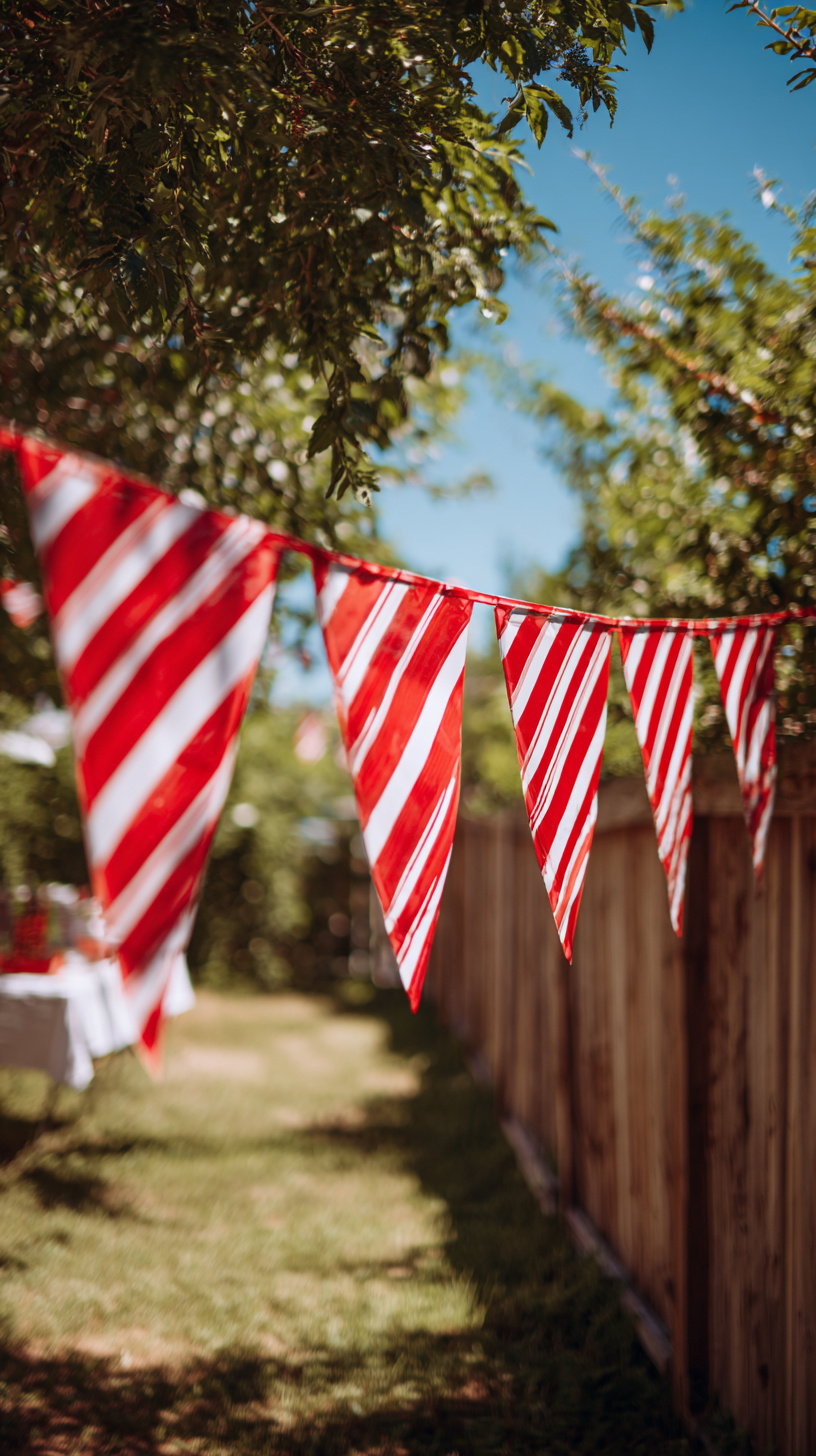 Striped Candy Cane Banner - Image 2