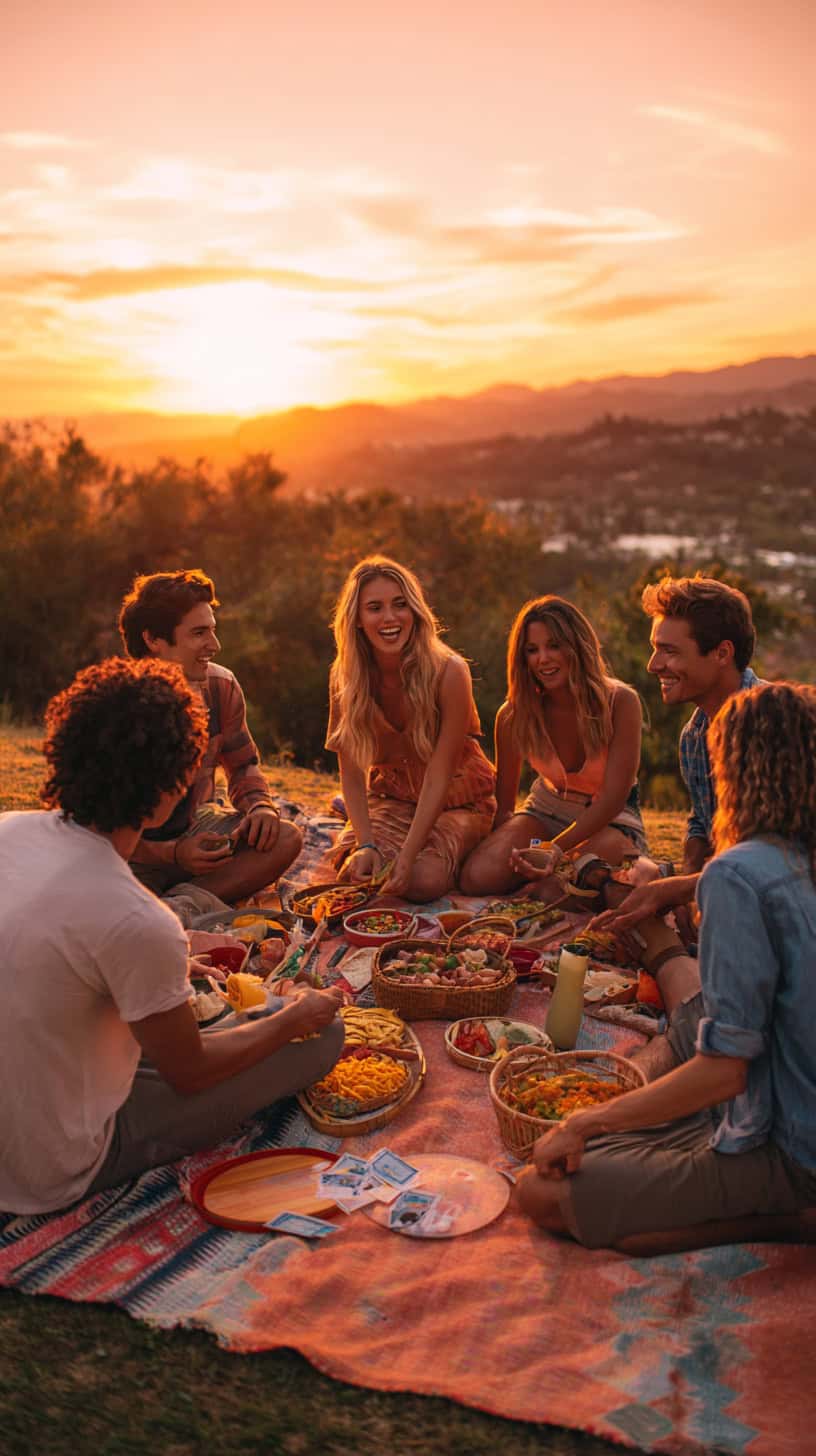 Sunset Picnic with Friends - Image 2