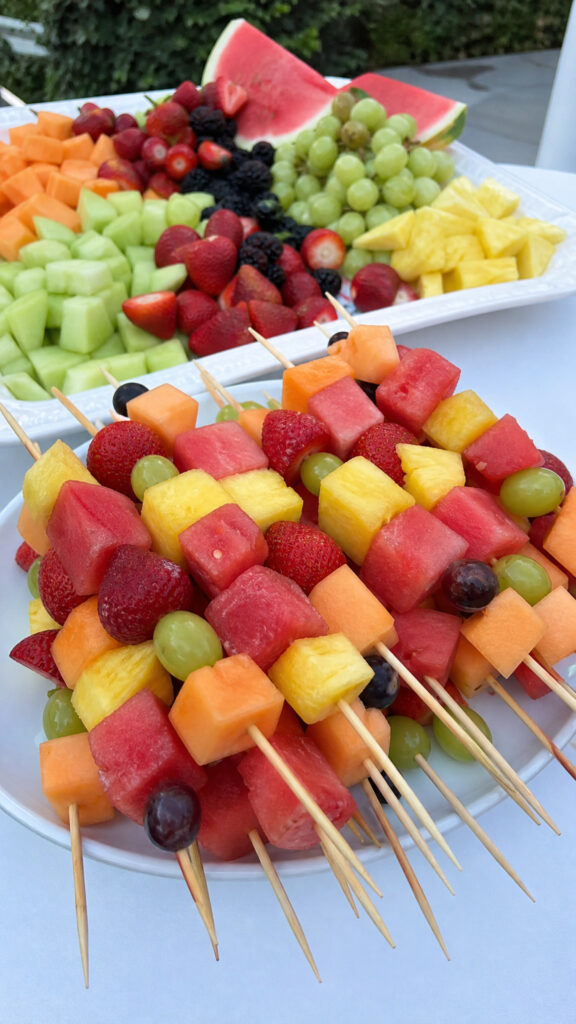 Fresh Fruit Platters and Fruit Kabobs