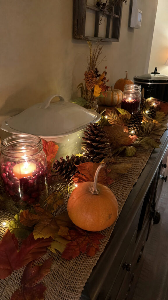 Decorate Your Thanksgiving Buffet Table on a Budget