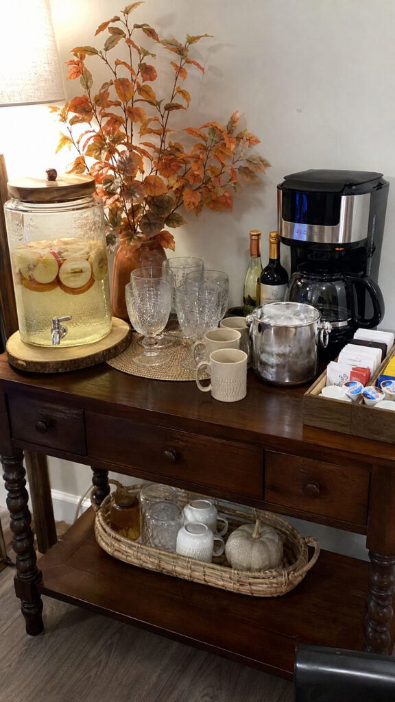 Set Up a Beverage Station Separately