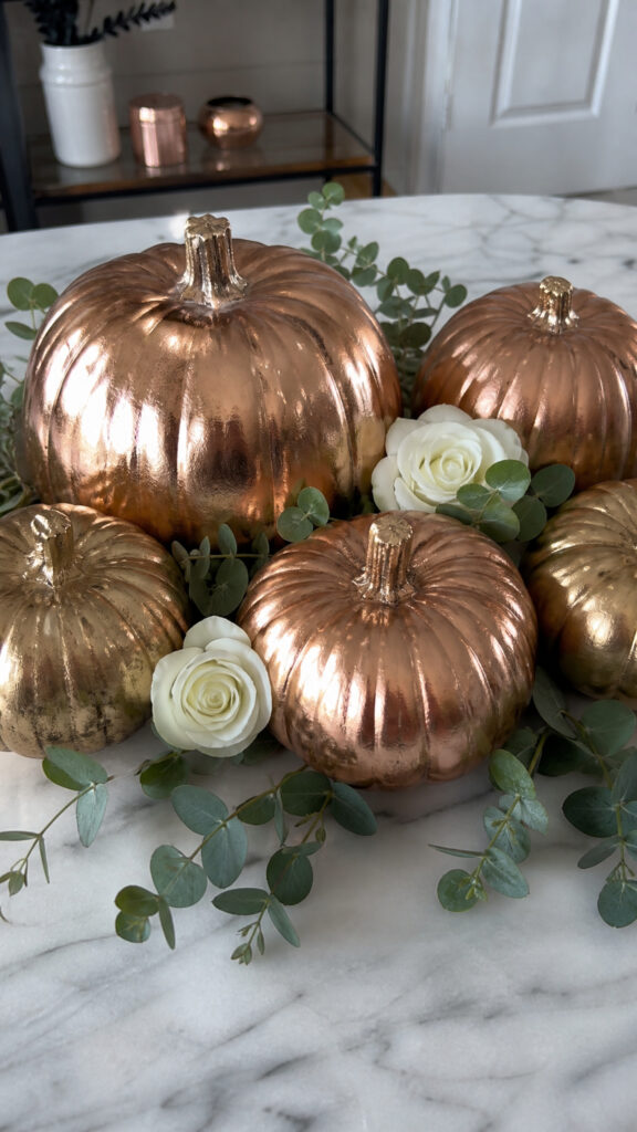 Metallic Pumpkin Glamour