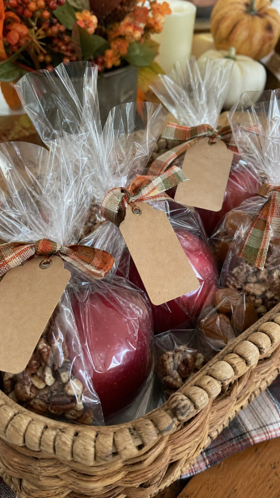 Caramel Apple Favor Bags