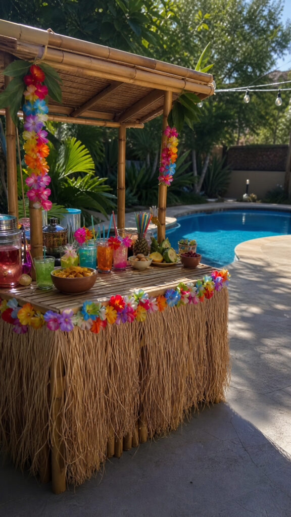 Bamboo Tiki Bar Setup