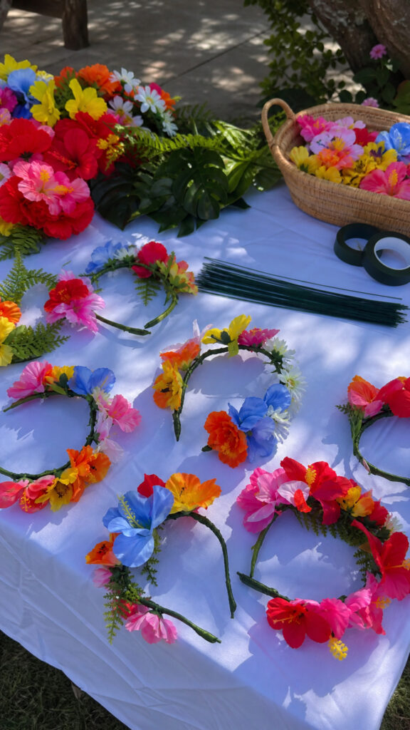 Tropical Flower Crown Making Station