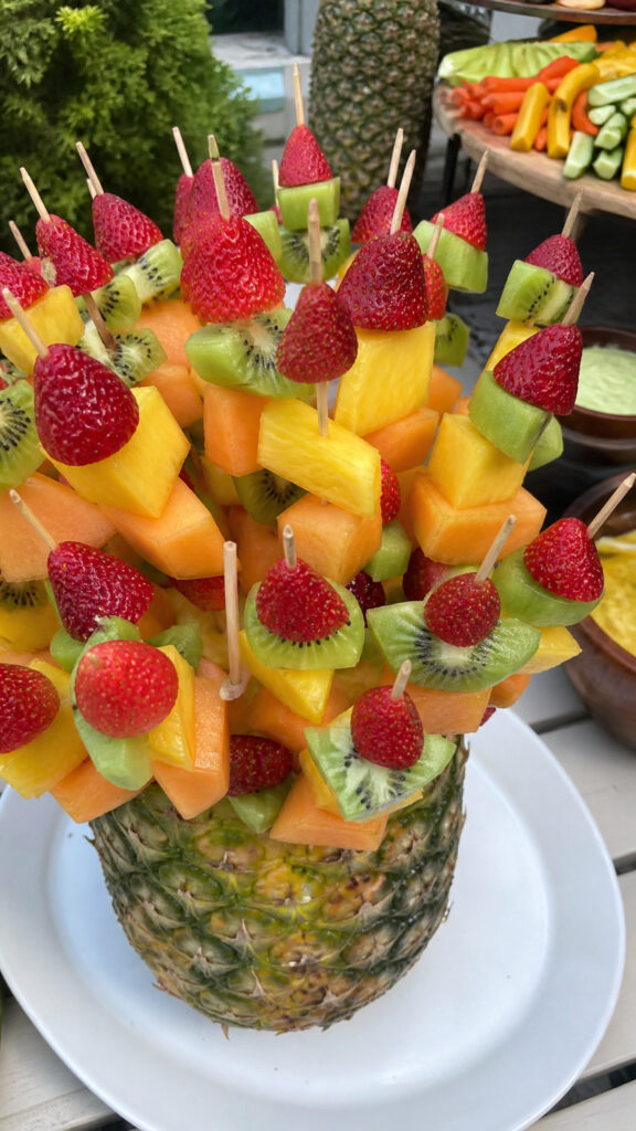 Tropical Fruit Kabob Display