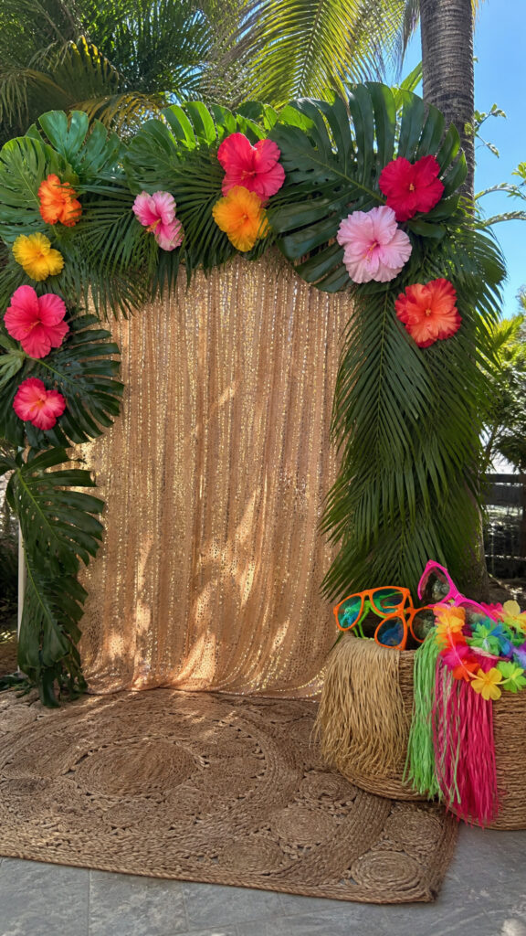 Tropical Photo Booth Corner