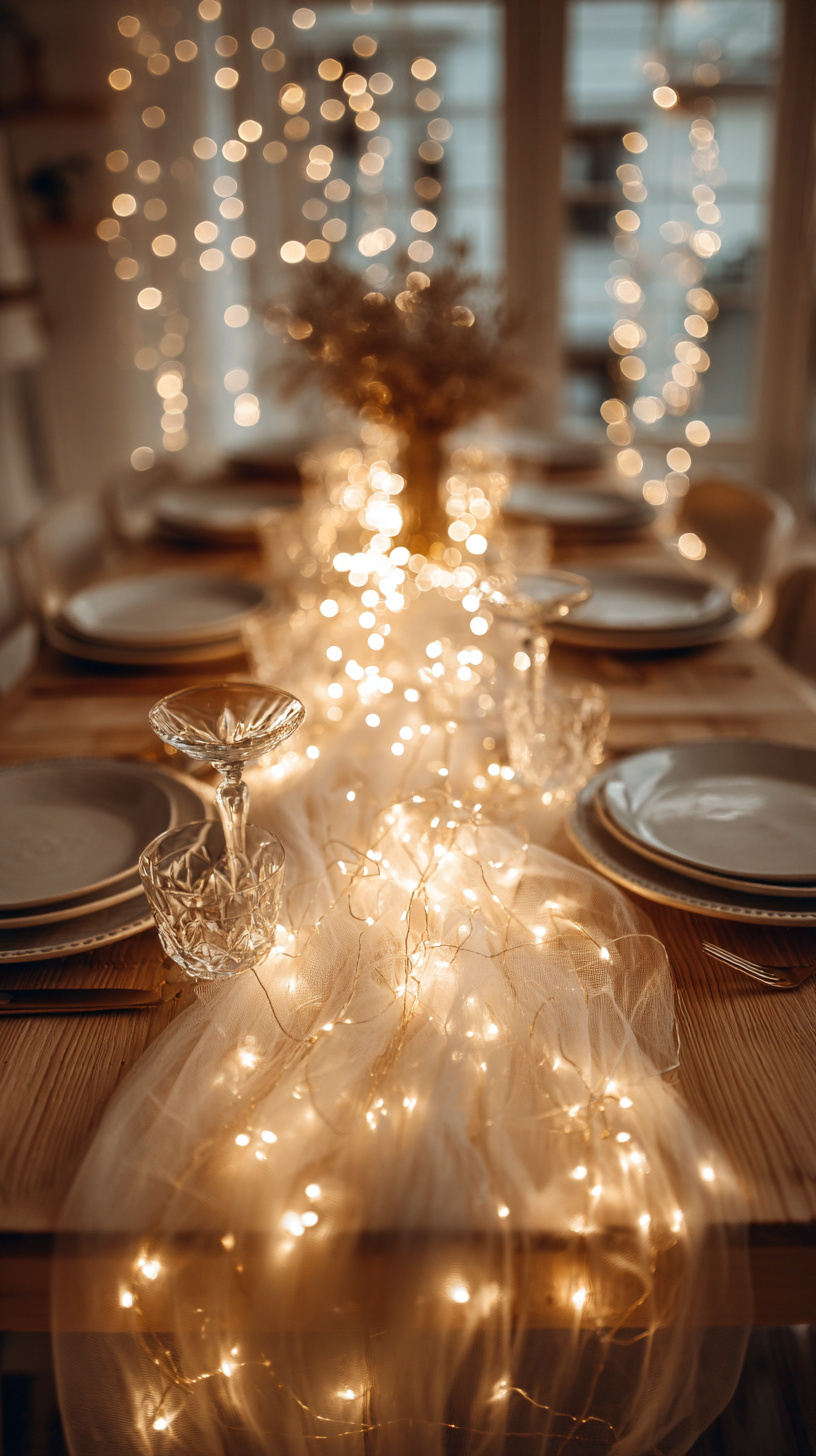 Twinkle Light Table Setup - Image 2